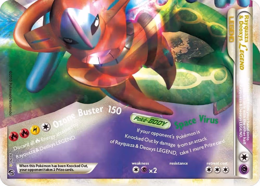 Rayquaza & Deoxys Legend (Bottom) (90/90), Undaunted — Pokémon card price
