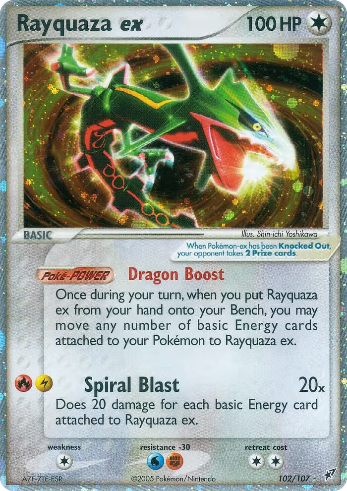 Rayquaza ex (102/107), EX Deoxys — Pokémon card price