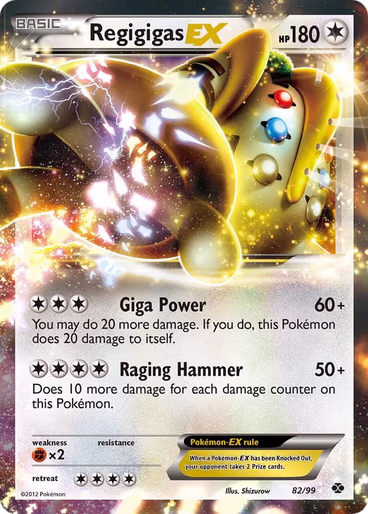 Regigigas EX (82/99), Next Destinies — Pokémon card price