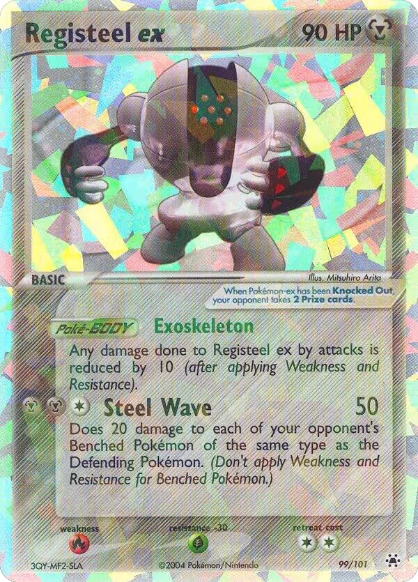 Registeel ex (99/101), EX Hidden Legends — Pokémon card price