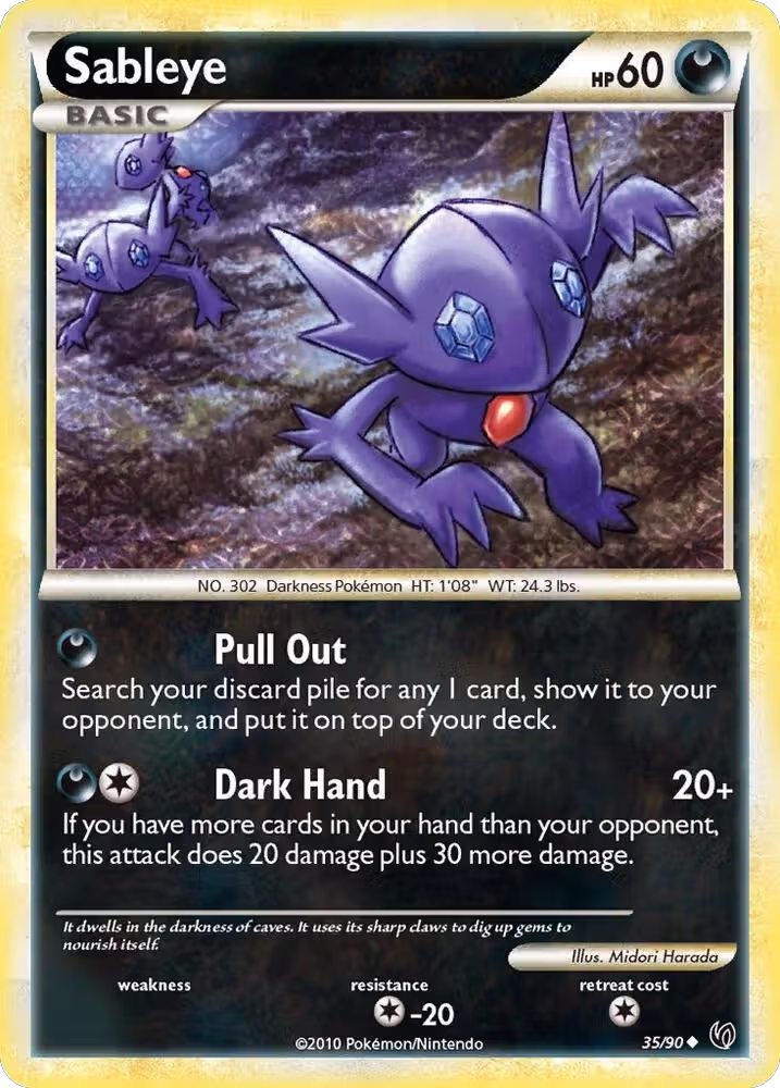 Sableye (35/90), Undaunted — Pokémon card price