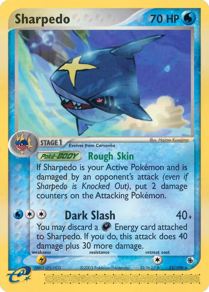 Sharpedo (22/109), EX Ruby and Sapphire — Pokémon card price