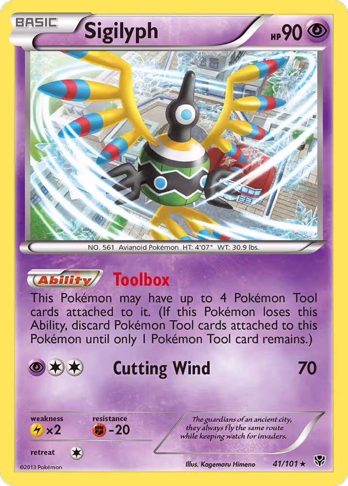 Sigilyph (41/101), Plasma Blast — Pokémon card price