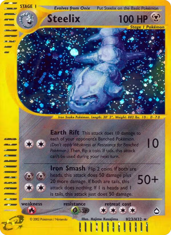 Steelix (H23) (H23/H32), Aquapolis — Pokémon card price
