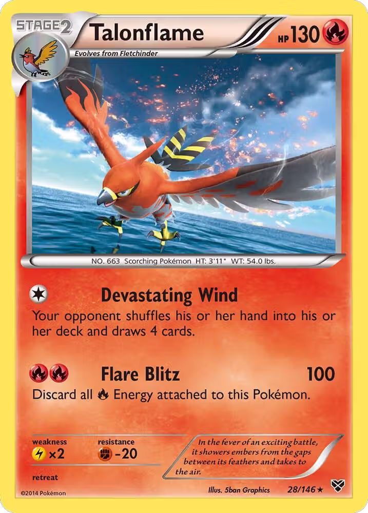 Talonflame (28/146), XY Base Set — Pokémon card price