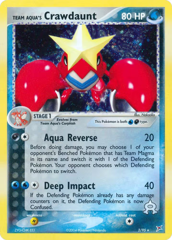 Team Aqua's Crawdaunt - 2/95 (2/95), EX Team Magma vs Team Aqua — Pokémon card price