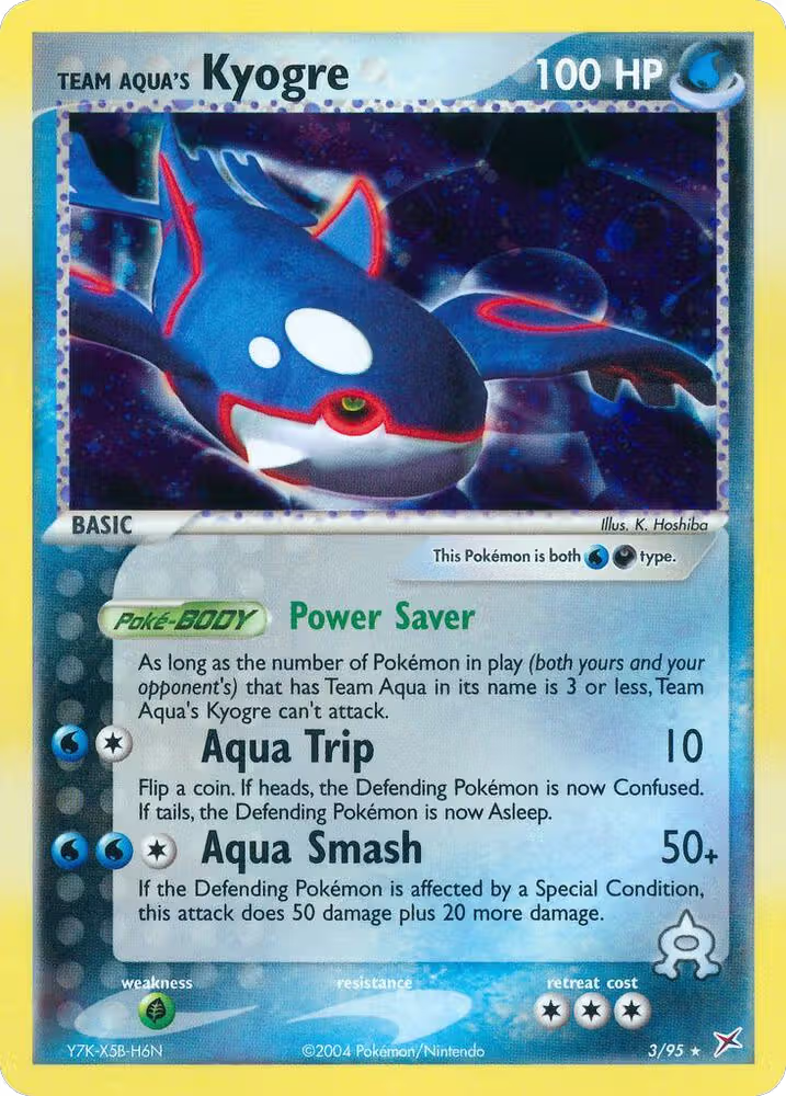 Team Aqua's Kyogre (3/95), EX Team Magma vs Team Aqua — Pokémon card price