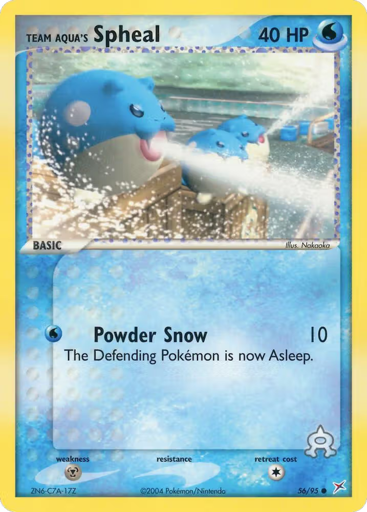 Team Aqua's Spheal - 56/95 (56/95), EX Team Magma vs Team Aqua — Pokémon card price