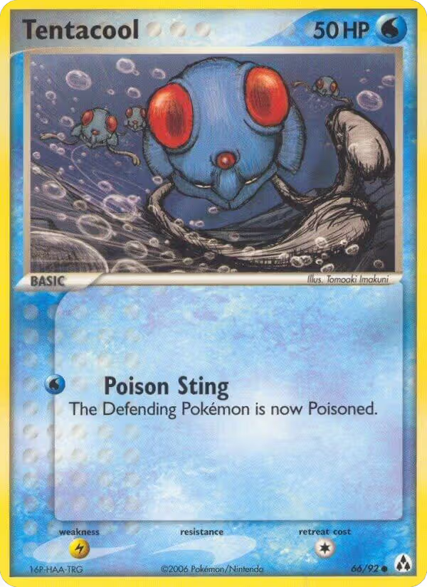Tentacool (66/92), EX Legend Maker — Pokémon card price