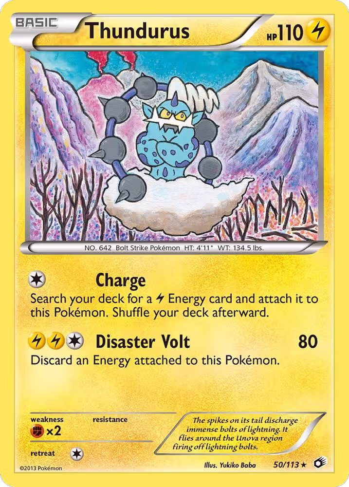 Thundurus (50/113), Legendary Treasures — Pokémon card price
