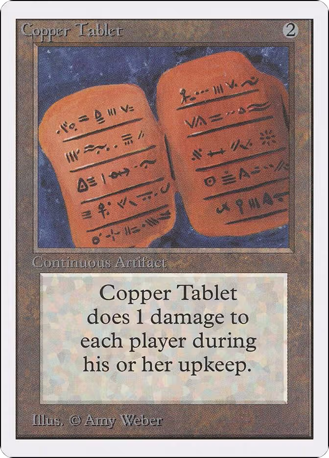 Copper Tablet, Unlimited Edition — Magic card price
