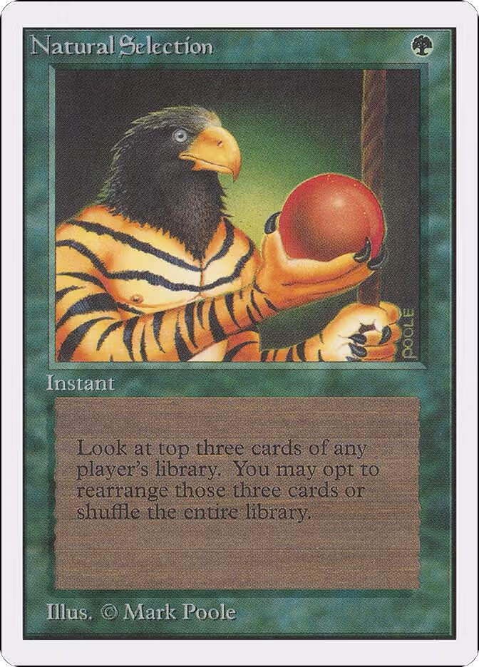 Natural Selection, Unlimited Edition — Magic card price