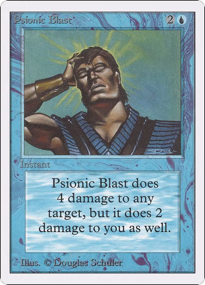 Psionic Blast, Unlimited Edition — Magic card price