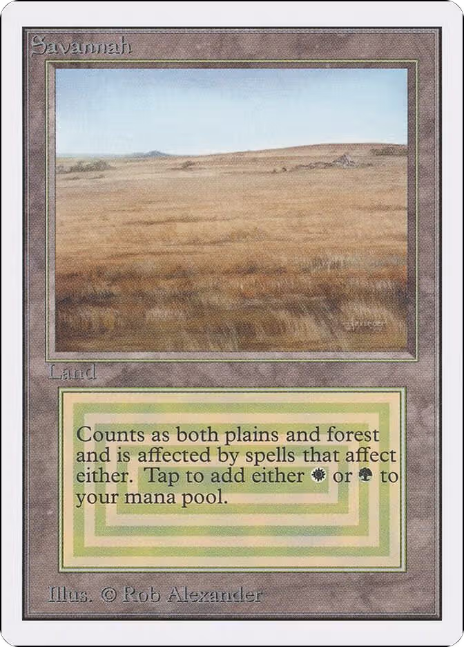 Savannah, Unlimited Edition — Magic card price