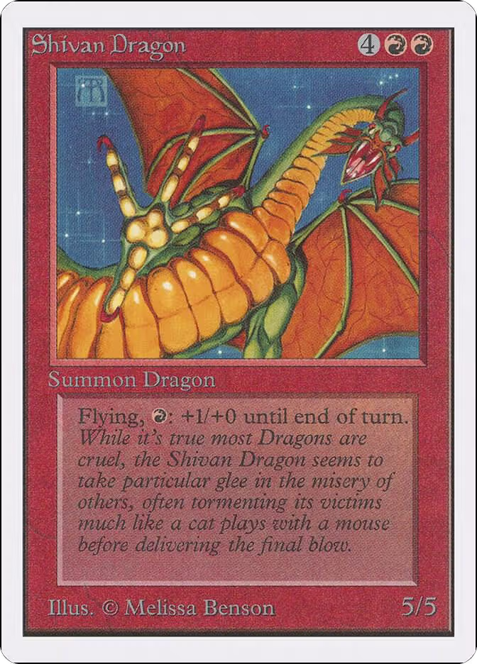 Shivan Dragon, Unlimited Edition — Magic card price