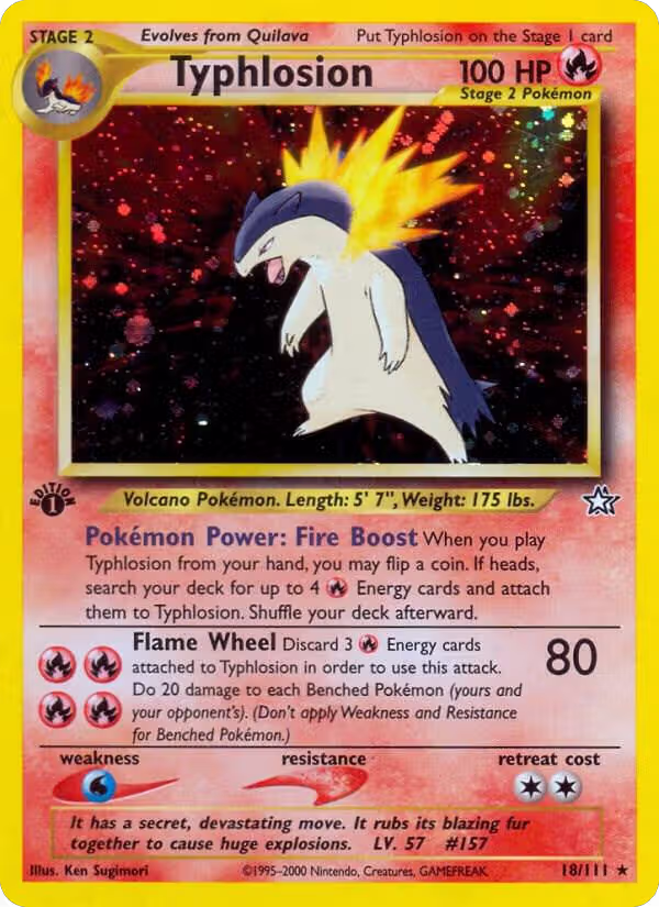 Typhlosion (18) (018/111), Neo Genesis — Pokémon card price