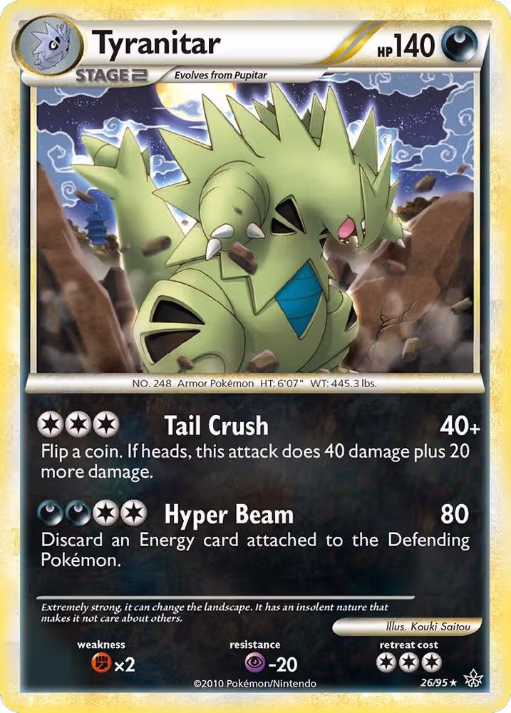Tyranitar (26/95), Unleashed — Pokémon card price