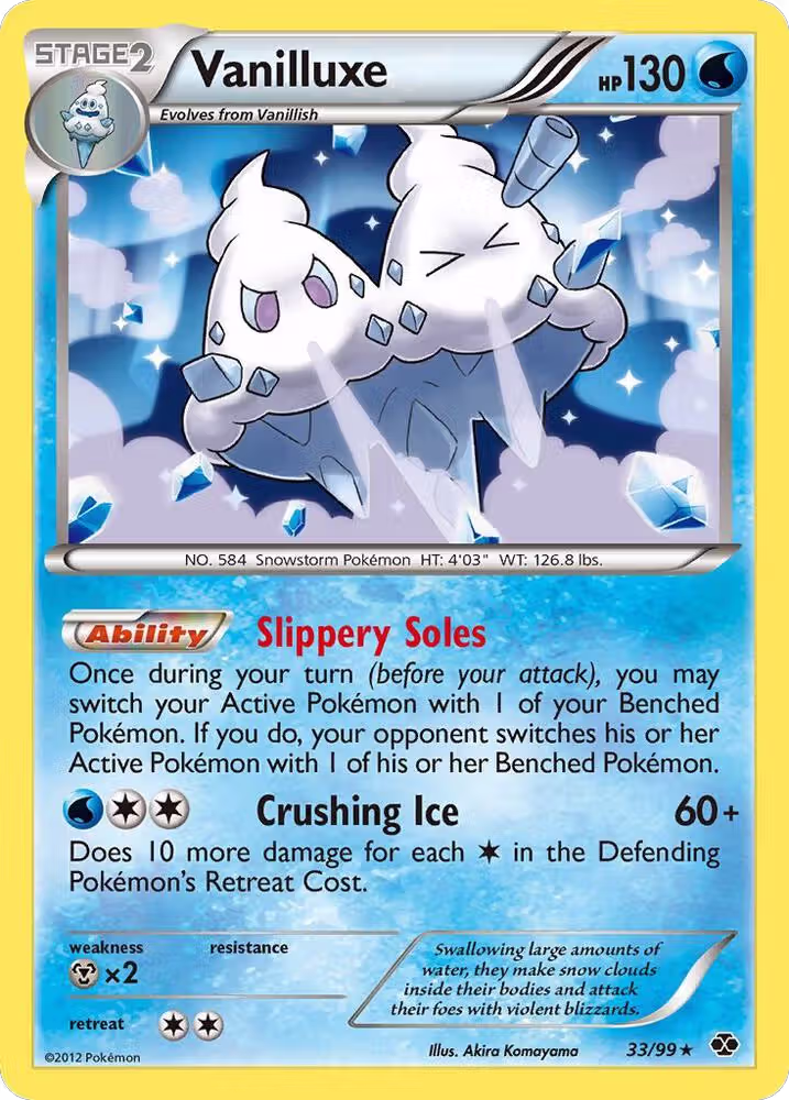 Vanilluxe (33/99), Next Destinies — Pokémon card price