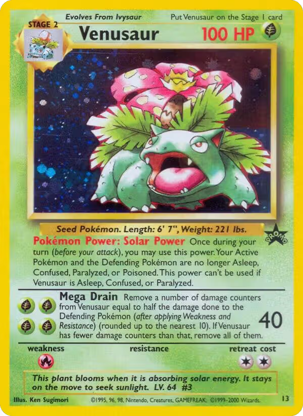 Venusaur (13/53), WoTC Promo — Pokémon card price
