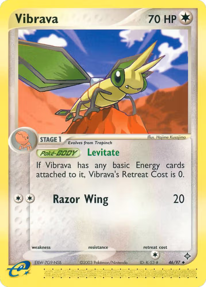 Vibrava - 46/97 (46/97), EX Dragon — Pokémon card price