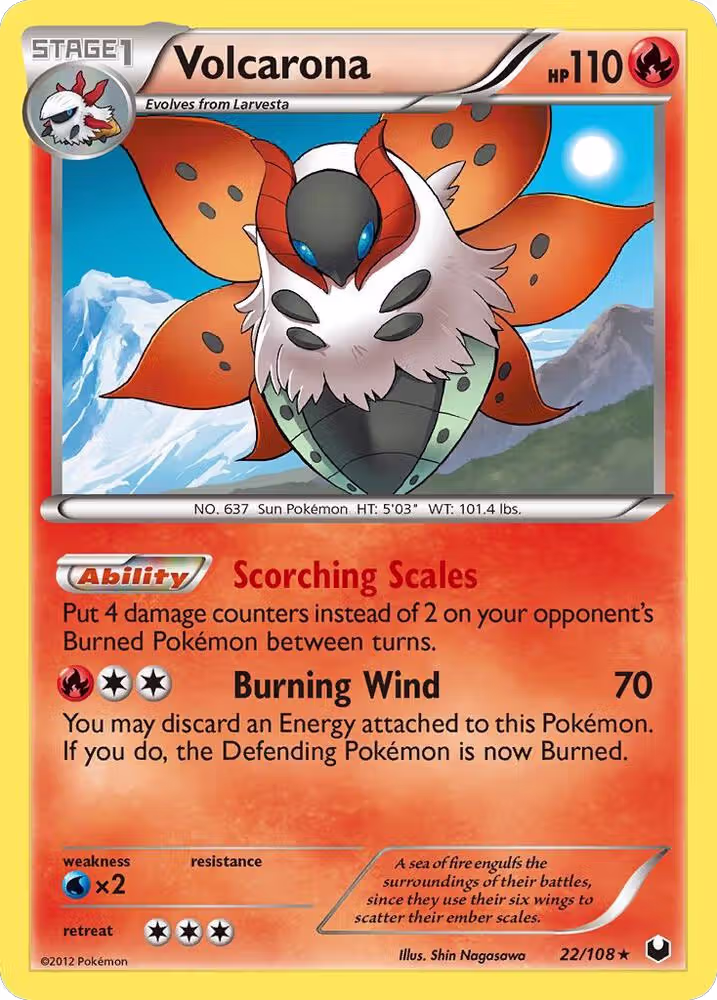 Volcarona (22/108), Dark Explorers — Pokémon card price