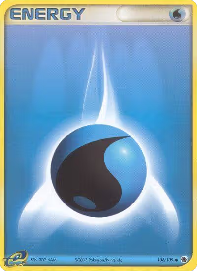 Water Energy (106/109), EX Ruby and Sapphire — Pokémon card price