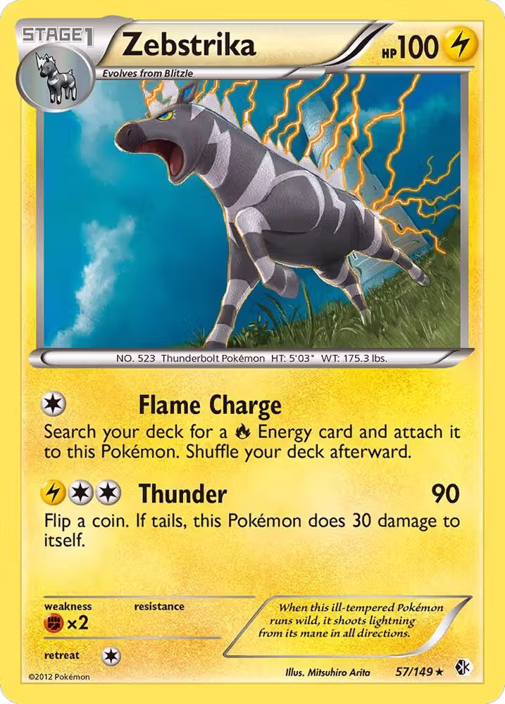 Zebstrika (57/149), Boundaries Crossed — Pokémon card price