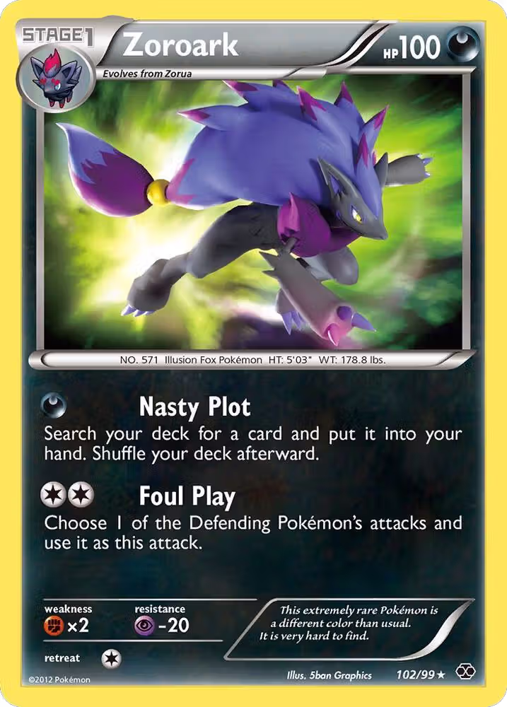Zoroark (102/99), Next Destinies — Pokémon card price