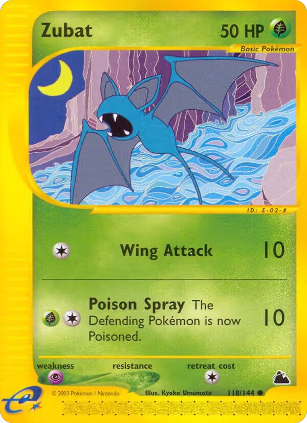 Zubat (118) (118/144), Skyridge — Pokémon card price