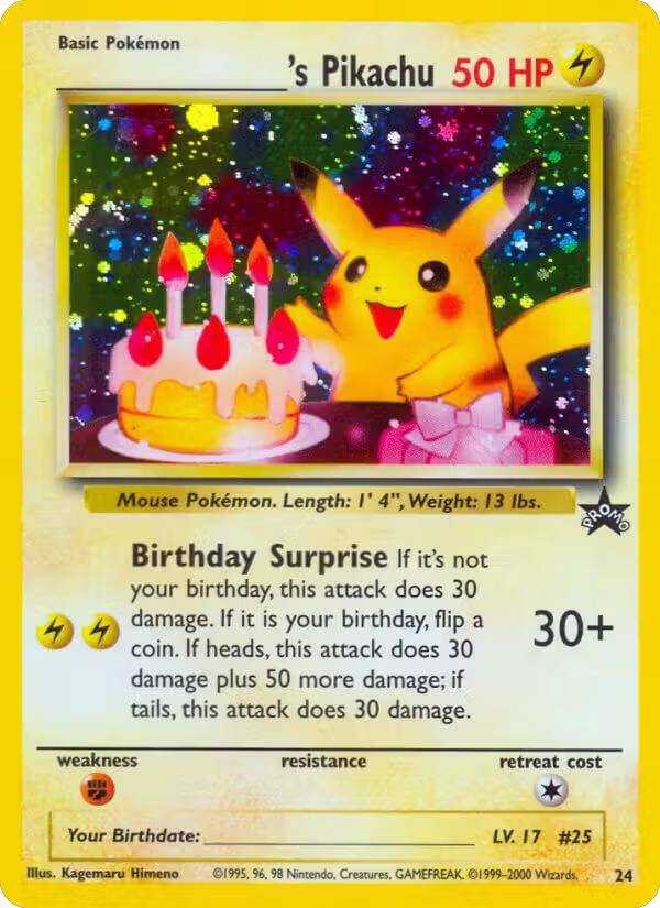 ______'s Pikachu (24/53), WoTC Promo — Pokémon card price