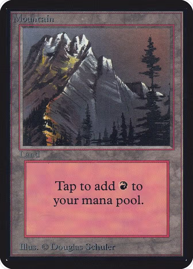 Mountain (A), Alpha Edition — Magic card price