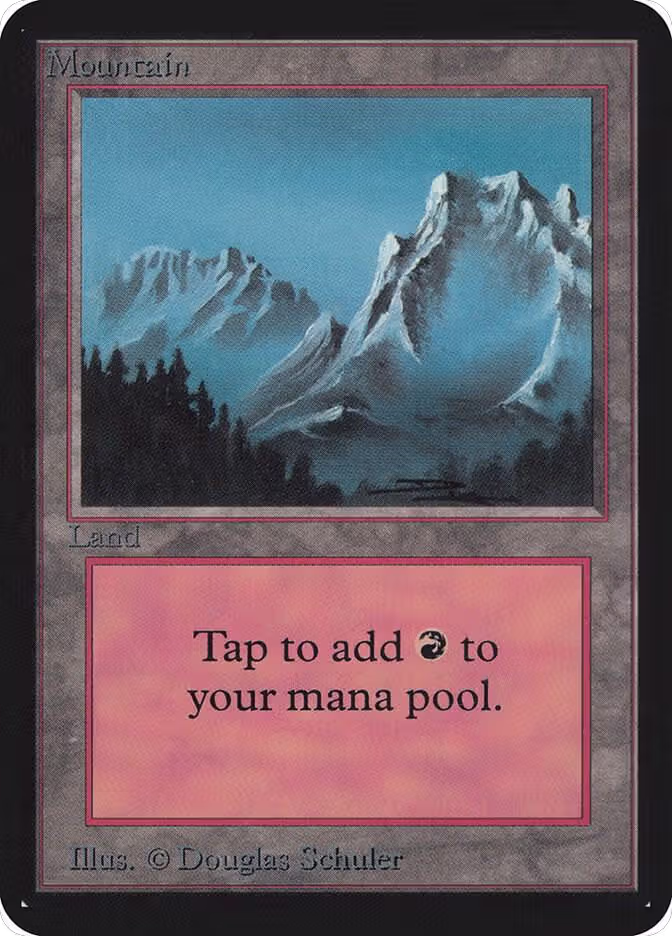 Mountain (B), Alpha Edition — Magic card price