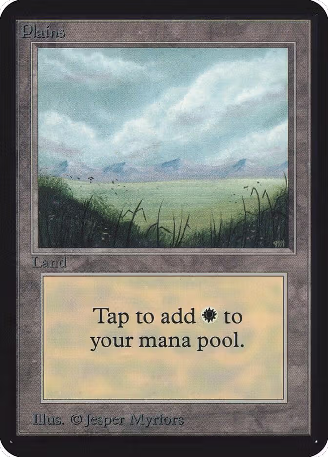 Plains (A), Alpha Edition — Magic card price