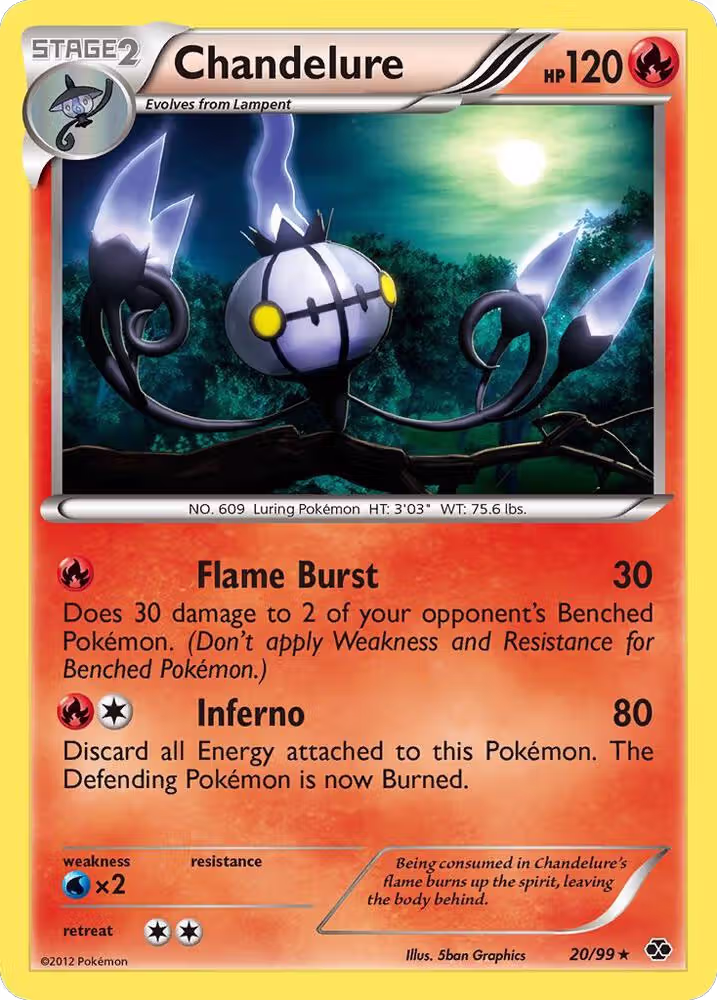 Chandelure (20/99), Next Destinies — Pokémon card price