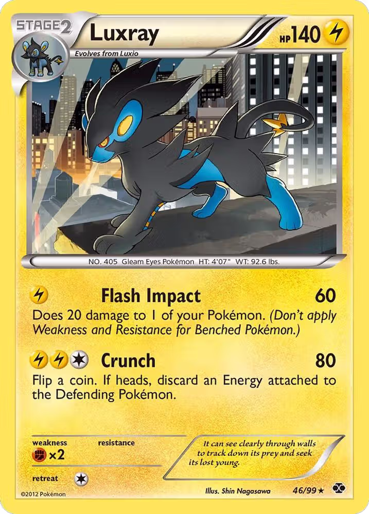 Luxray (46/99), Next Destinies — Pokémon card price