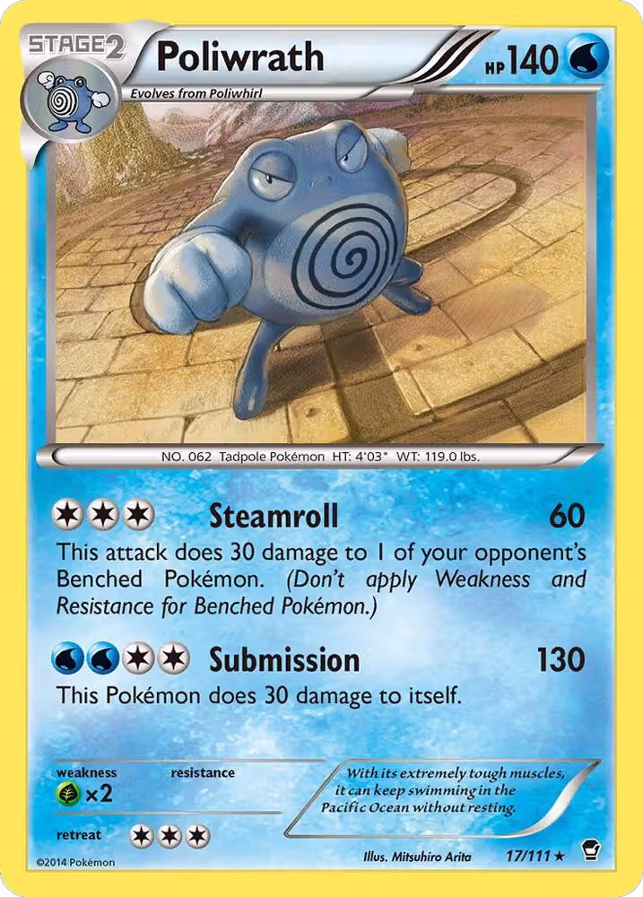 Poliwrath (17/111), XY - Furious Fists — Pokémon card price