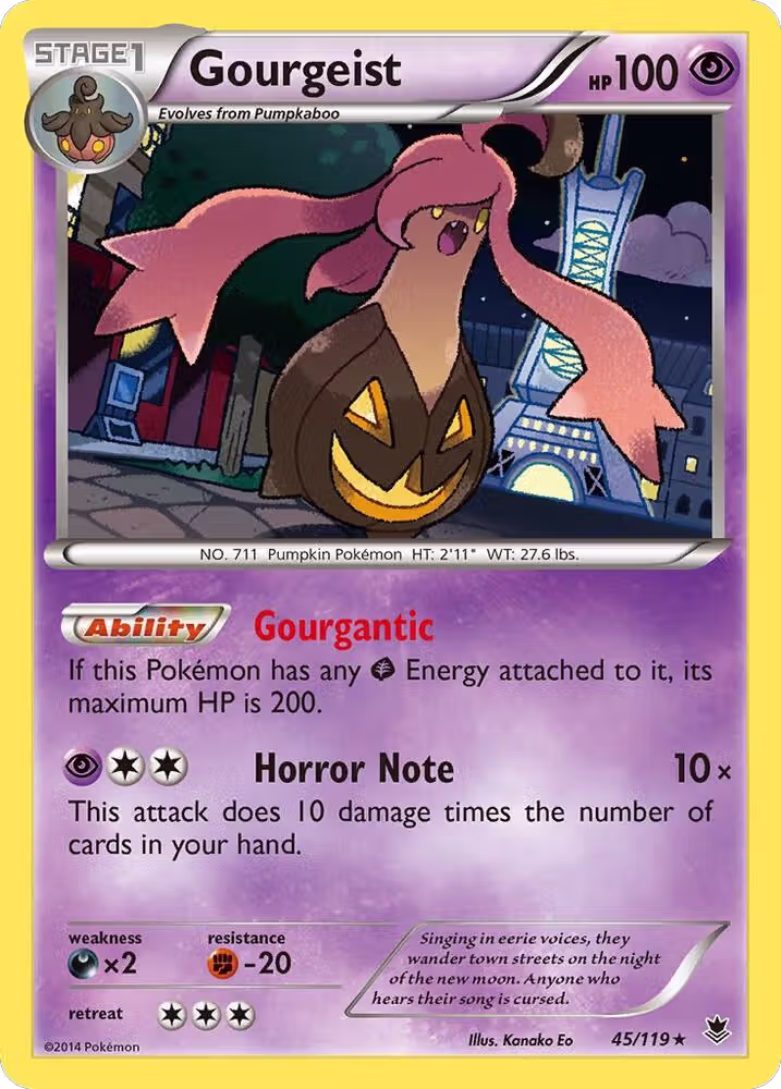 Gourgeist (45/119), XY - Phantom Forces — Pokémon card price