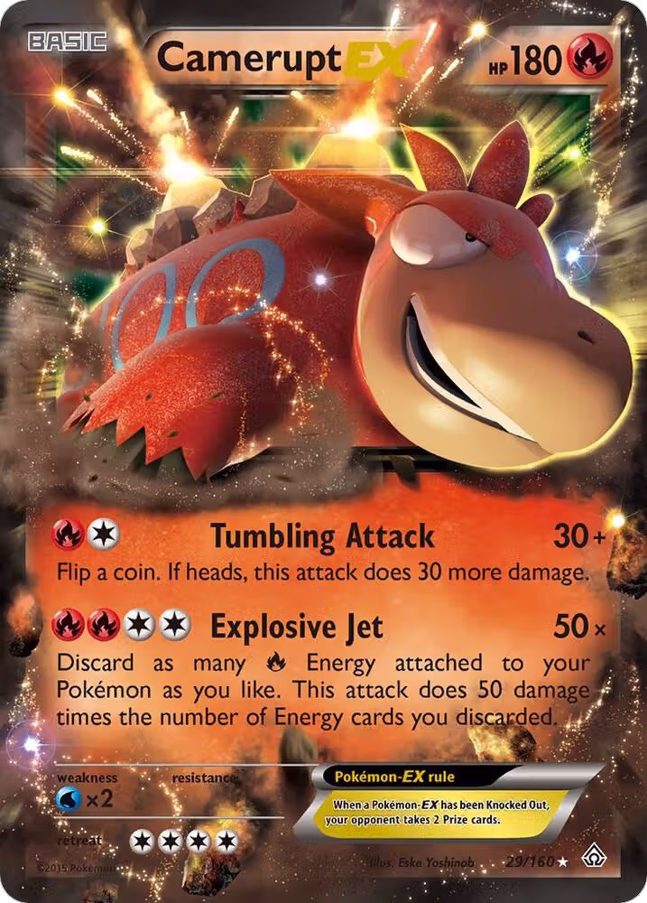 Camerupt EX (29/160), XY - Primal Clash — Pokémon card price