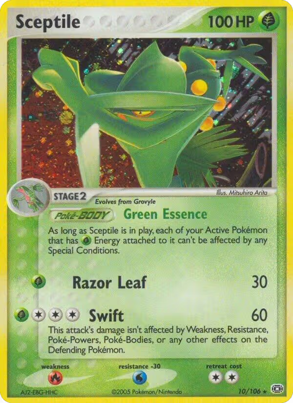 Sceptile (10/106), EX Emerald — Pokémon card price