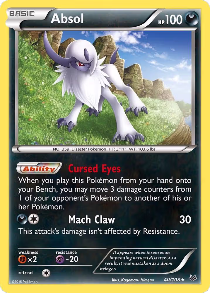 Absol (40/108), XY - Roaring Skies — Pokémon card price