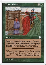 Three Visits (153), Portal Three Kingdoms — Magic card price