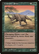 Charging Rhino — card price