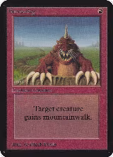 Burrowing, Alpha Edition — Magic card price