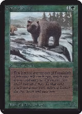 Grizzly Bears, Alpha Edition — Magic card price
