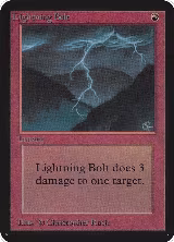 Lightning Bolt, Alpha Edition — Magic card price