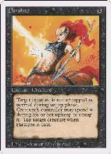 Paralyze — card price