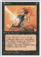 Paralyze — card price