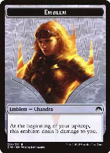 Emblem - Chandra, Roaring Flame (14) — card price