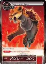 Sabretooth Tiger (1-063) — card price