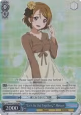"Let's Go Out Together~" Hanayo (RRR) (LL/EN-W01-092R RRR) — card price
